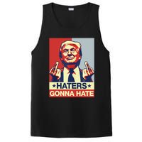 Funny Haters Gonna Hate Donald Trump Middle Finger PosiCharge Competitor Tank