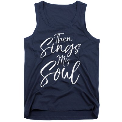 Funny How Great Thou Art Hymn Lyric Music Cute Then Sings My Soul Tank Top