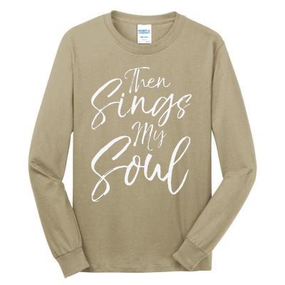 Funny How Great Thou Art Hymn Lyric Music Cute Then Sings My Soul Tall Long Sleeve T-Shirt