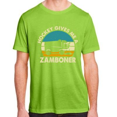 Funny Hockey Gift Hockey Gives Me A Zamboner Gift Adult ChromaSoft Performance T-Shirt