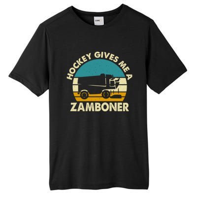 Funny Hockey Gift Hockey Gives Me A Zamboner Gift Tall Fusion ChromaSoft Performance T-Shirt