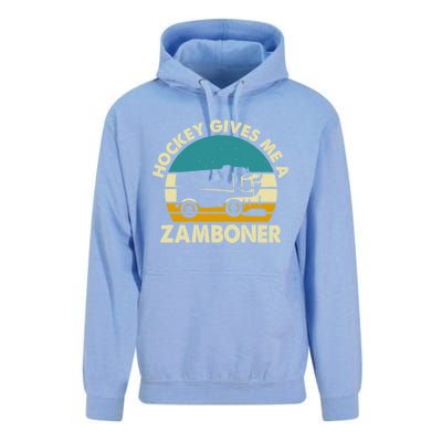 Funny Hockey Gift Hockey Gives Me A Zamboner Gift Unisex Surf Hoodie