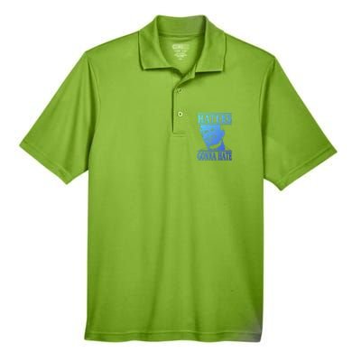 Funny Haters Gonna Hate Donald Trump Cute Gift Presidengift Men's Origin Performance Piqué Polo