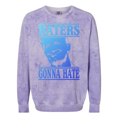 Funny Haters Gonna Hate Donald Trump Cute Gift Presidengift Colorblast Crewneck Sweatshirt