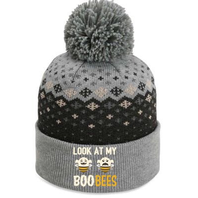 Funny Halloween Gift Look At My Boo Bees Gift The Baniff Cuffed Pom Beanie