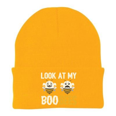 Funny Halloween Gift Look At My Boo Bees Gift Knit Cap Winter Beanie