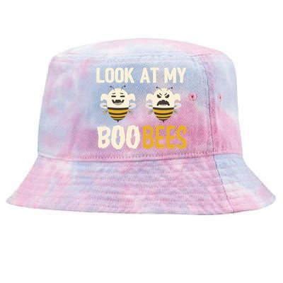 Funny Halloween Gift Look At My Boo Bees Gift Tie-Dyed Bucket Hat