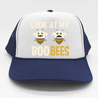 Funny Halloween Gift Look At My Boo Bees Gift Trucker Hat