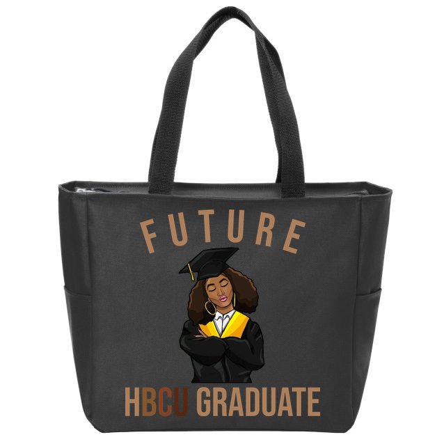 Future HBCU Graduate Historical Black College Zip Tote Bag