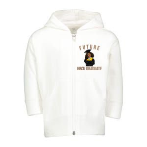 Future HBCU Graduate Historical Black College Toddler Zip Fleece Hoodie