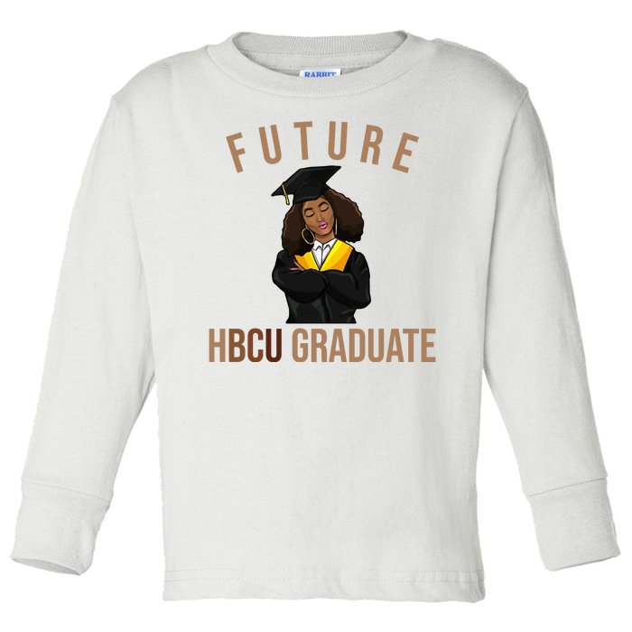 Future HBCU Graduate Historical Black College Toddler Long Sleeve Shirt