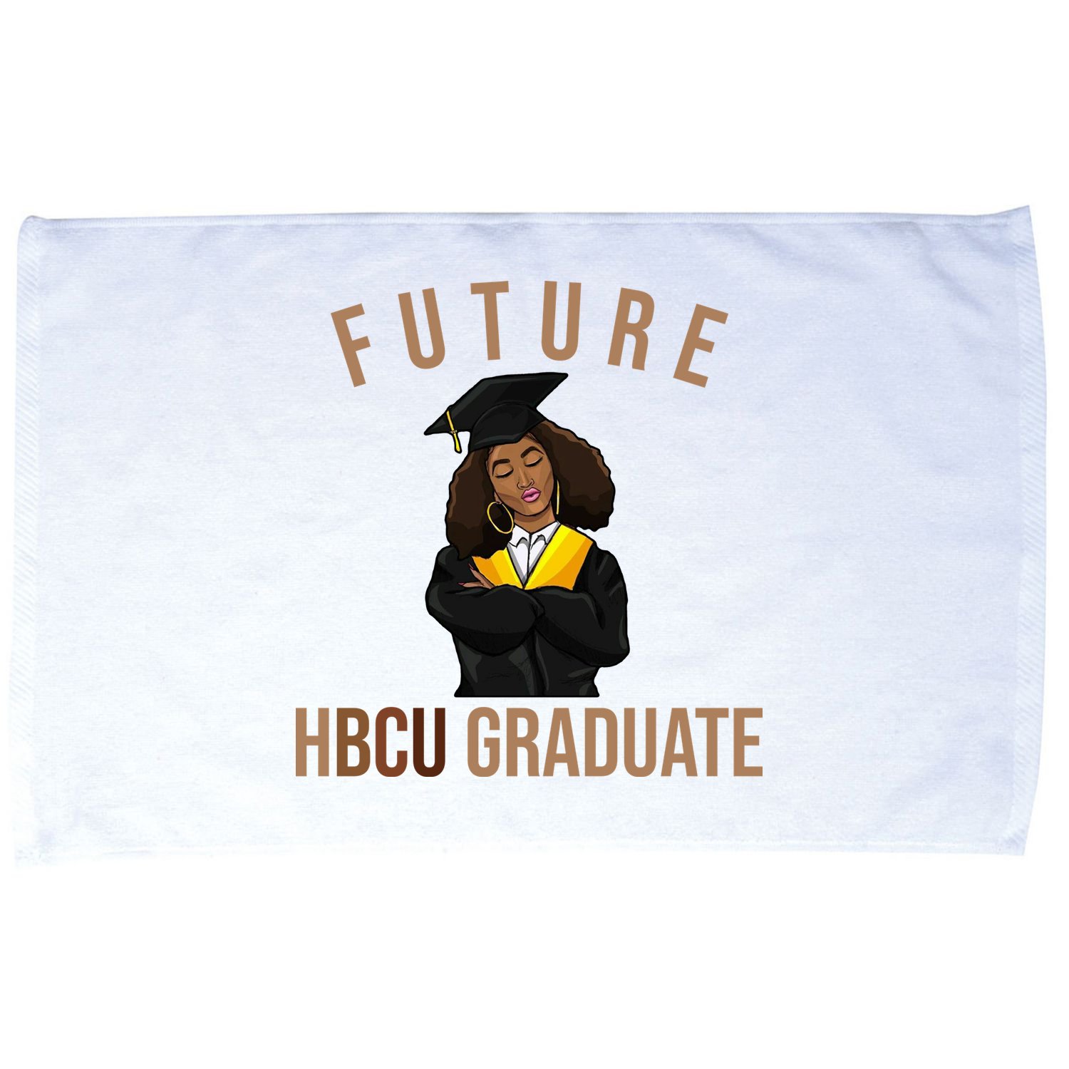 Future HBCU Graduate Historical Black College Microfiber Hand Towel