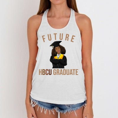 Future HBCU Graduate Historical Black College Women's Knotted Racerback Tank