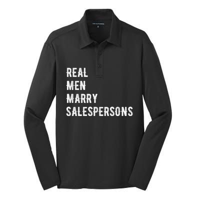 Future Husband Great Gift Real Marry Salespersons Gift Silk Touch Performance Long Sleeve Polo