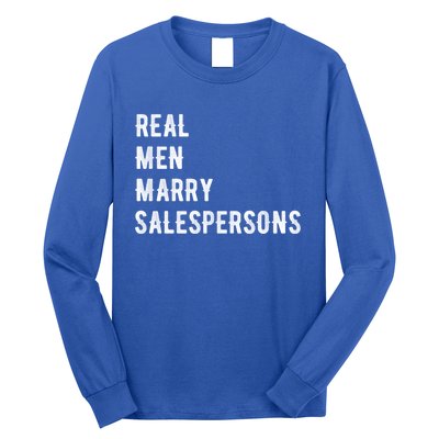 Future Husband Great Gift Real Marry Salespersons Gift Long Sleeve Shirt