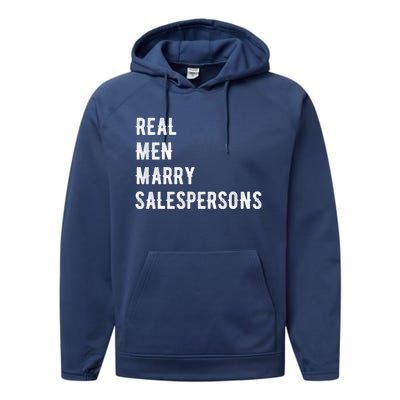 Future Husband Great Gift Real Marry Salespersons Gift Performance Fleece Hoodie