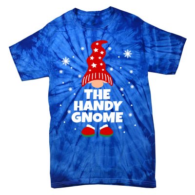 Funny Handy Gnome Family Matching Christmas Gift Tie-Dye T-Shirt