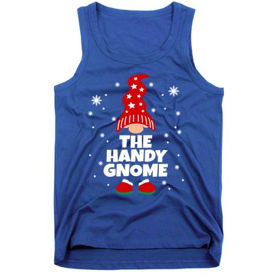 Funny Handy Gnome Family Matching Christmas Gift Tank Top