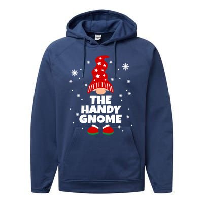 Funny Handy Gnome Family Matching Christmas Gift Performance Fleece Hoodie