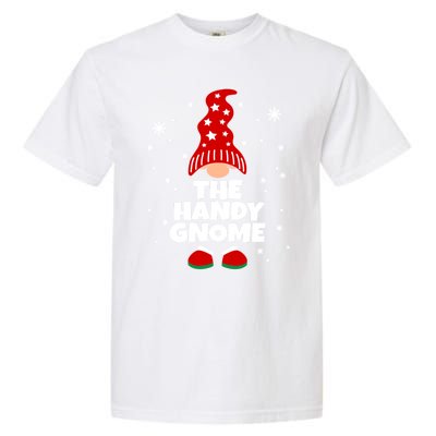 Funny Handy Gnome Family Matching Christmas Gift Garment-Dyed Heavyweight T-Shirt