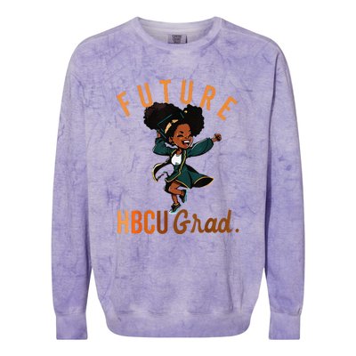 Future HBCU Grad History Black College Colorblast Crewneck Sweatshirt