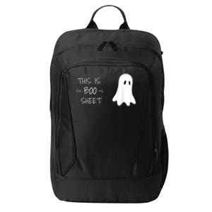 Funny Halloween Ghost This Is Boo Sheet City Backpack