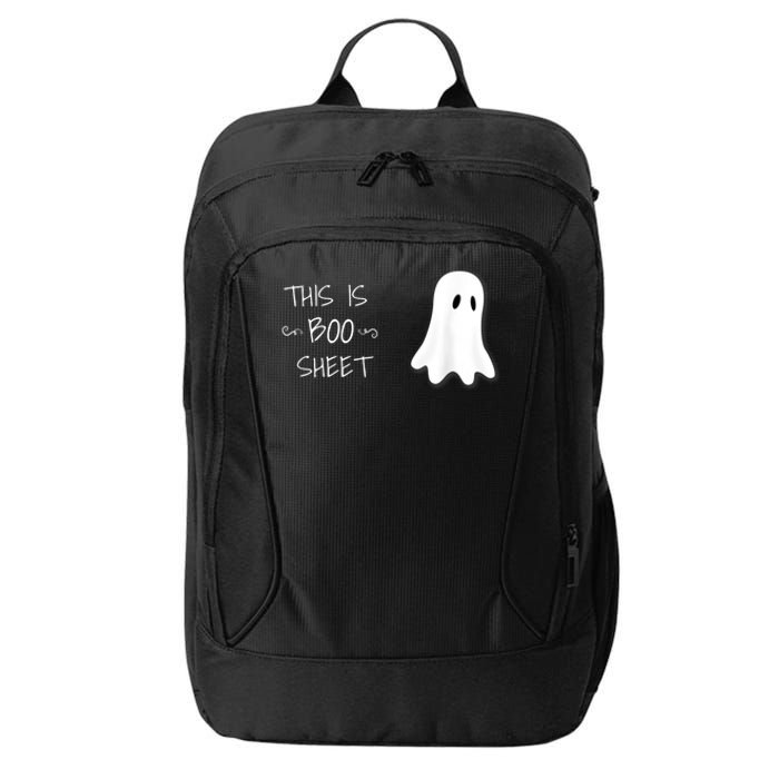 Funny Halloween Ghost This Is Boo Sheet City Backpack