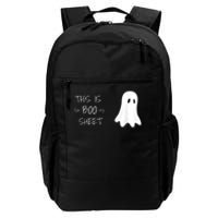 Funny Halloween Ghost This Is Boo Sheet Daily Commute Backpack