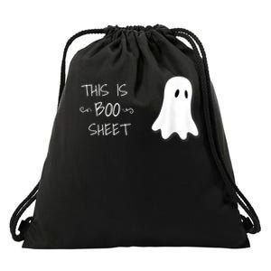 Funny Halloween Ghost This Is Boo Sheet Drawstring Bag