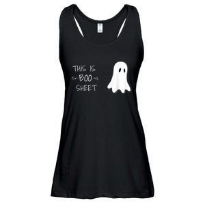 Funny Halloween Ghost This Is Boo Sheet Ladies Essential Flowy Tank