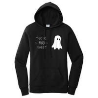 Funny Halloween Ghost This Is Boo Sheet Women's Pullover Hoodie