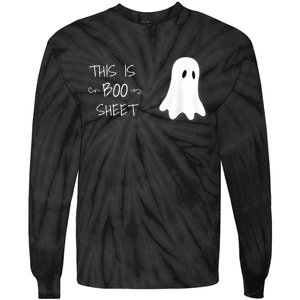 Funny Halloween Ghost This Is Boo Sheet Tie-Dye Long Sleeve Shirt