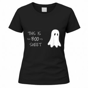 Funny Halloween Ghost This Is Boo Sheet Women's T-Shirt