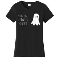 Funny Halloween Ghost This Is Boo Sheet Women's T-Shirt