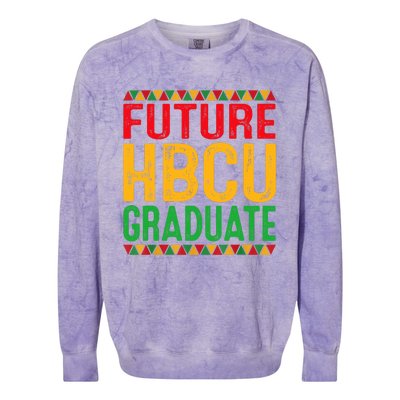 Future Hbcu Grad Girl Graduation Historically Black College Colorblast Crewneck Sweatshirt