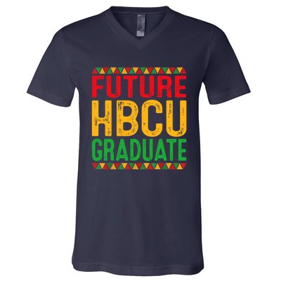 Future Hbcu Grad Girl Graduation Historically Black College V-Neck T-Shirt