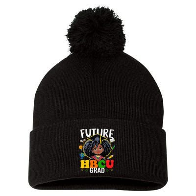 Future Hbcu Grad Afro Black History Month Pom Pom 12in Knit Beanie