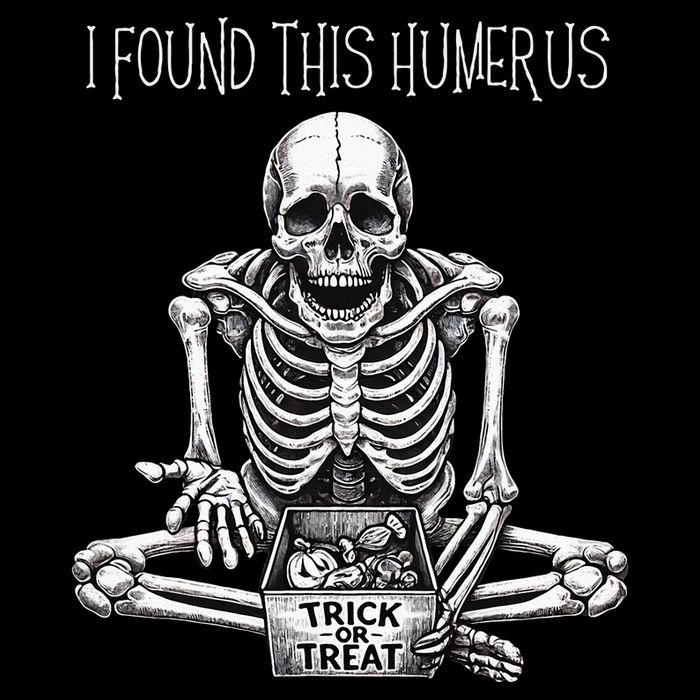 Funny Halloween Gifts Skeleton I Found This Humerus 16 in Basic Backpack
