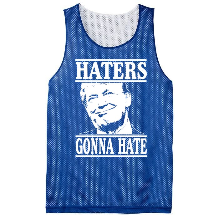 Funny Haters Gonna Hate Donald Trump Gift Presidengreat Gift Mesh Reversible Basketball Jersey Tank