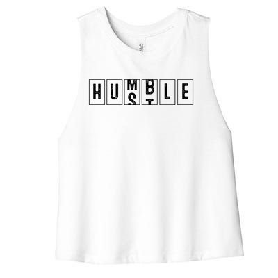 Funny Hustle Gift And Cool Humble Odometer Cool Gift Women's Racerback Cropped Tank