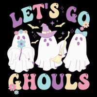 Funny Halloween Ghost Lets Go Ghouls Groovy Great Gift City Backpack