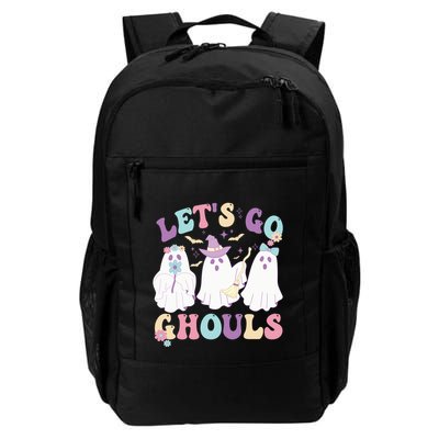 Funny Halloween Ghost Lets Go Ghouls Groovy Great Gift Backpack