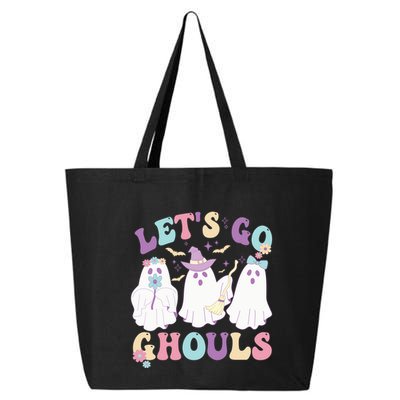 Funny Halloween Ghost Lets Go Ghouls Groovy Great Gift 25L Jumbo Tote