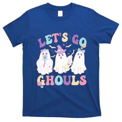 Funny Halloween Ghost Lets Go Ghouls Groovy Great Gift T-Shirt