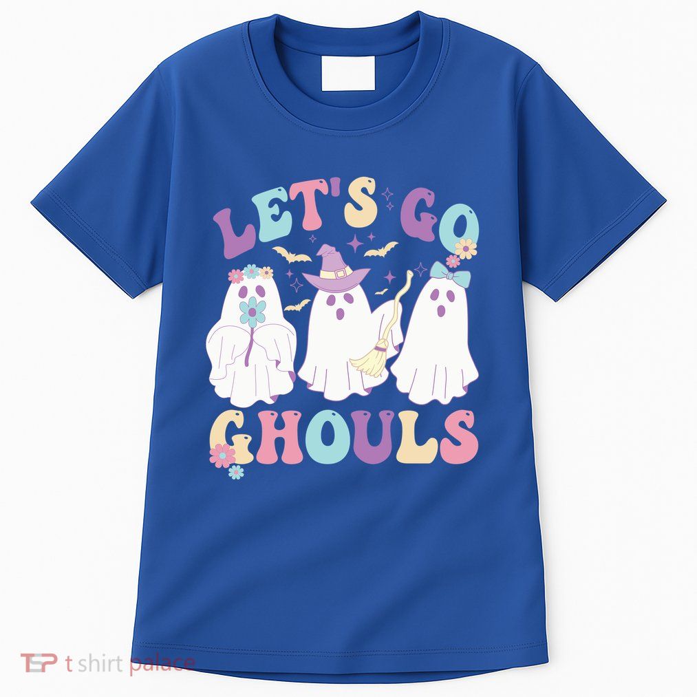 Funny Halloween Ghost Lets Go Ghouls Groovy Great Gift Tall T-Shirt