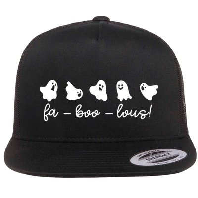 Faboolous Halloween Ghosts Cute Flatbill Hat