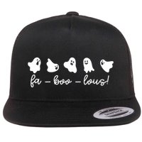 Faboolous Halloween Ghosts Cute Flat Bill Trucker Hat