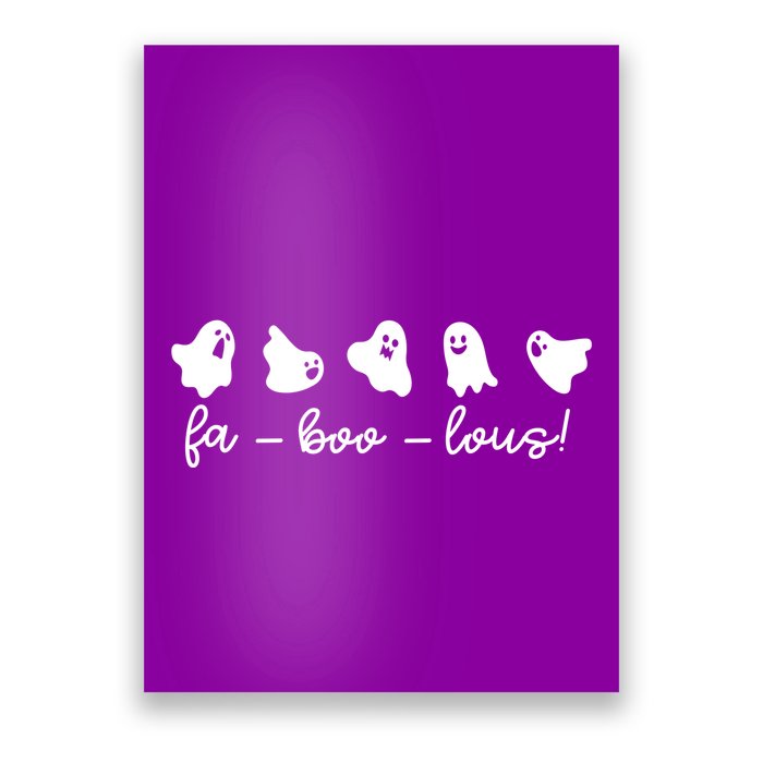 Faboolous Halloween Ghosts Cute Poster