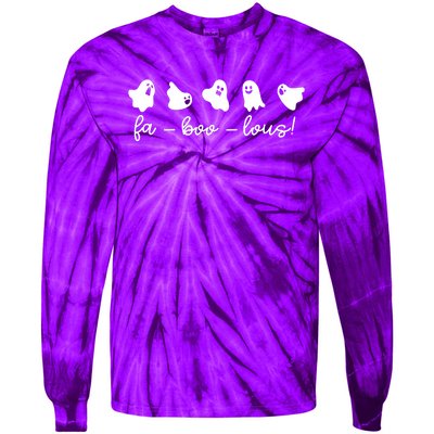 Faboolous Halloween Ghosts Cute Tie-Dye Long Sleeve Shirt