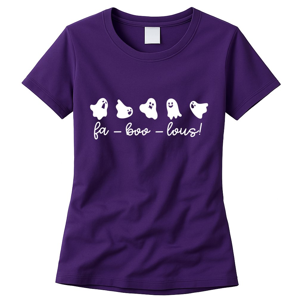 Faboolous Halloween Ghosts Cute Womens T-Shirt